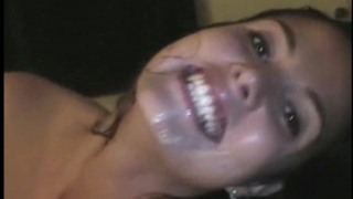 Sexy woman gives oral stimulation