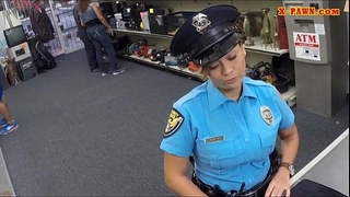 Ms police officer with large love muffins got screwed with pawn dude