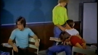 Lecture-room Orgy from KEPT AFTER Instructor (1982)